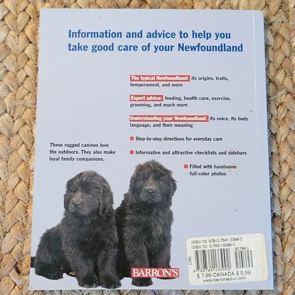 Newfoundlands Complete Owner's Manual, paperback book, Barron's - Picture 7 of 7